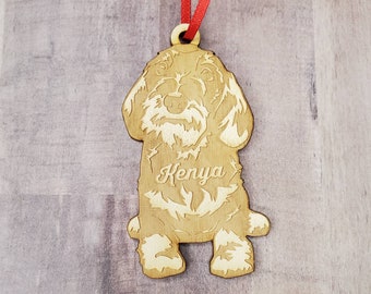 wirehaired dachshund ornament, long hair dachshund christmas ornament, weiner dog, memorial ornam, pet ornament, puppy ornament, Sausage dog