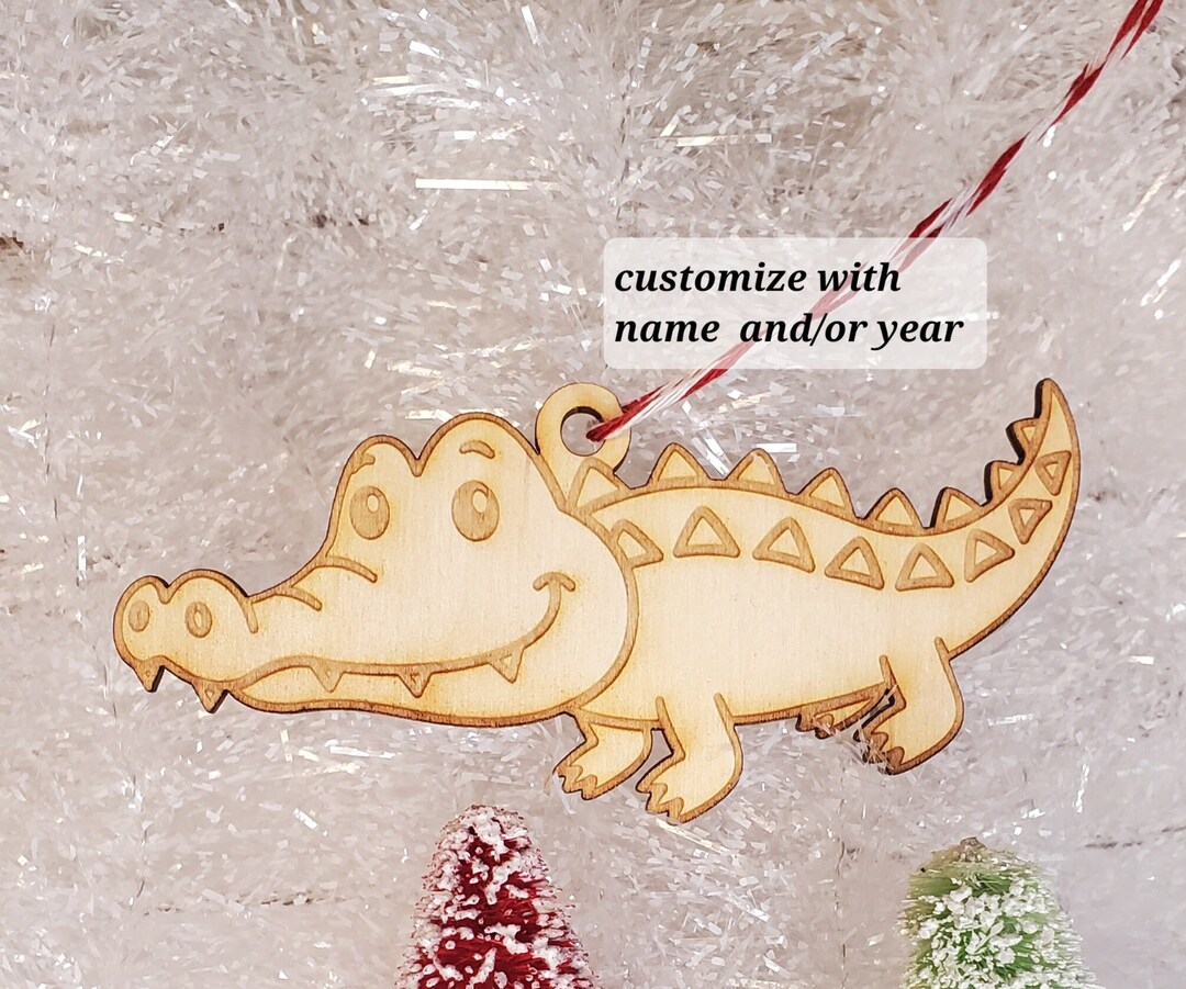 Crocodile Christmas Ornament 