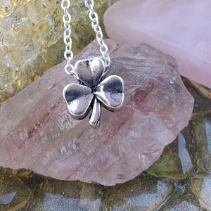 clover necklace, 3 leaf clover, clover pendant, clover charm, st patricks day necklace, st patricks day charm, irish necklace lucky charm