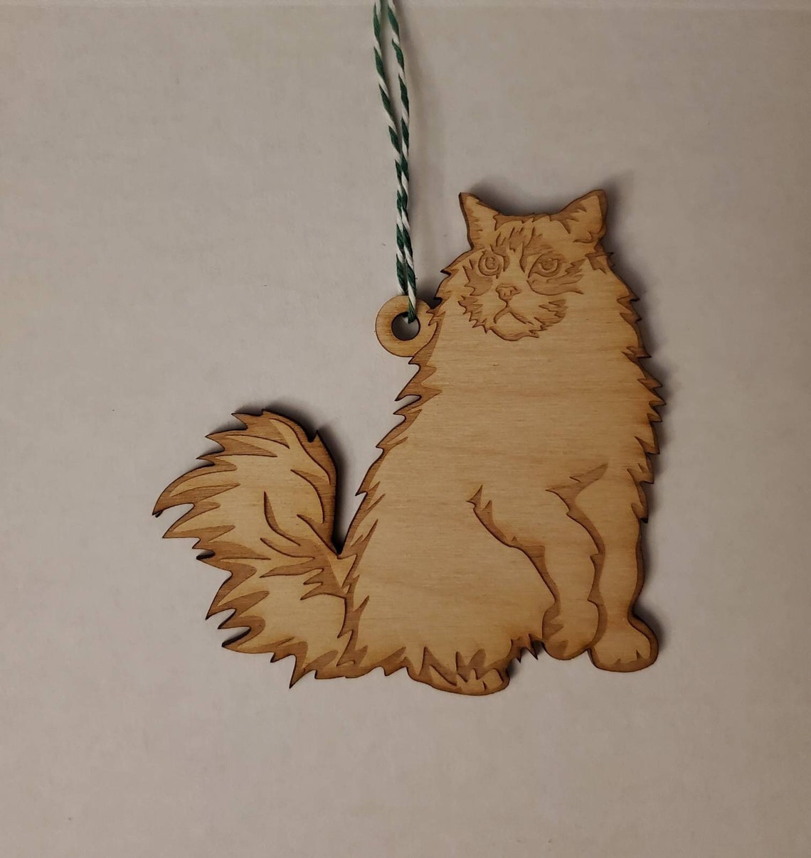 Ragdoll Cat Ornament Cat Christmas Ornament Fluffy Cat Etsy