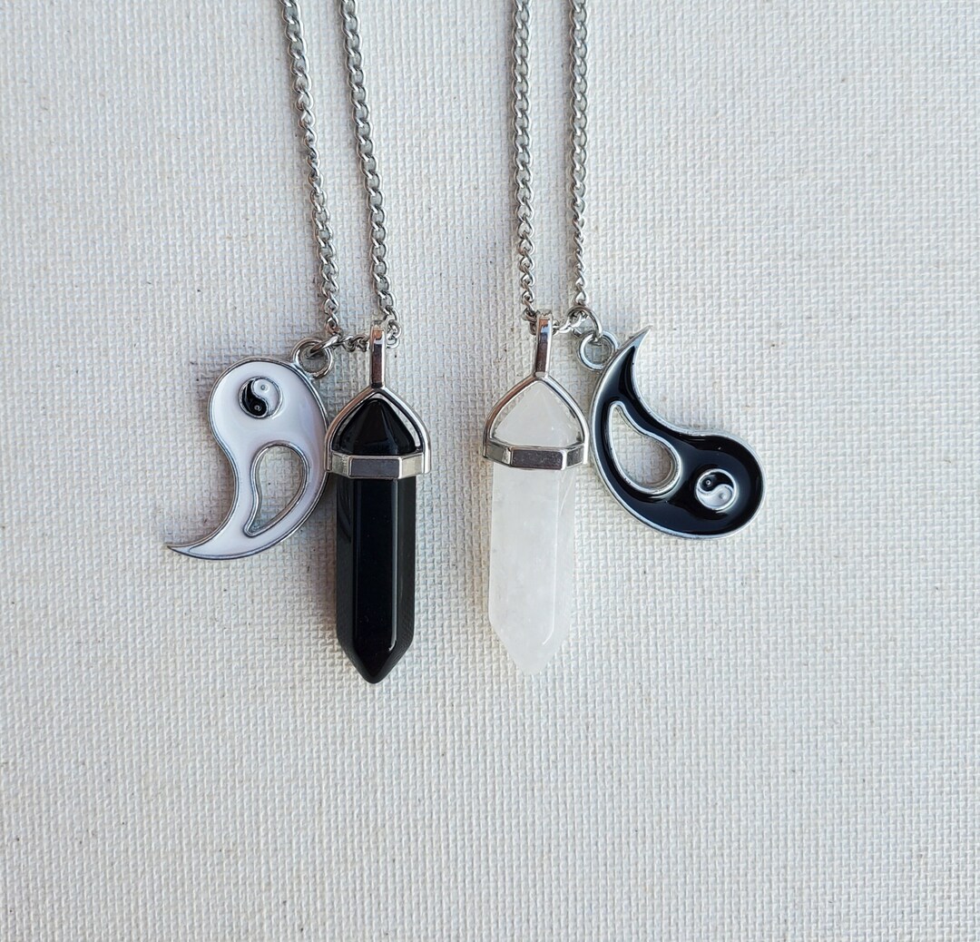 MINI SET W/TAIL - CRYSTAL YIN YANG main image 1