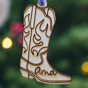 cowgirl boot ornament, cowgirl ornament, cowboy boot ornament, western ornament, cowgirl ornament, cowboy ornament, horse ornament, country