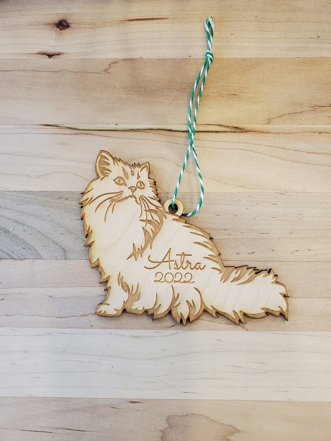 Persian Cat Ornament, Cat Christmas Ornament, Fluffy Cat Ornament, Big