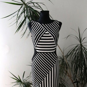 Vintage dress,  Striped pencil dress, Pepperberry, Casual Wome,  Eur 36, UK 8 US  4