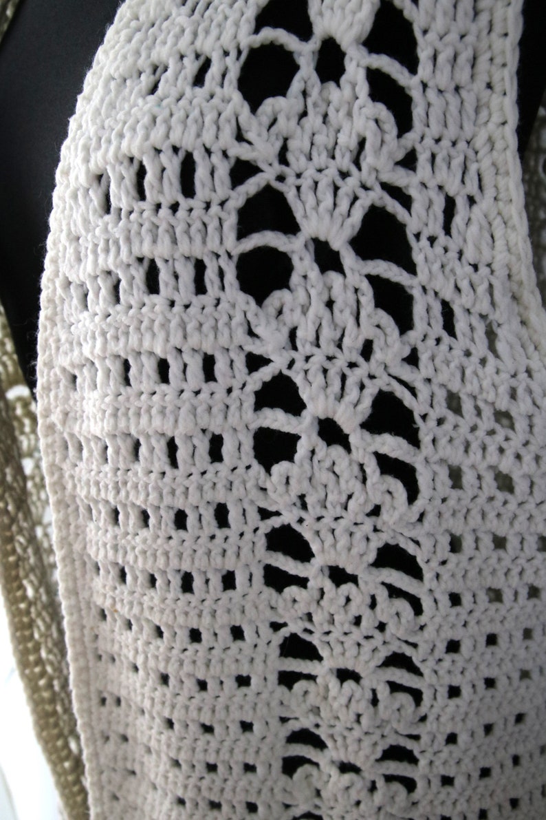 knitted vest white vest unique knit vintage vest universal size universal cut handmade