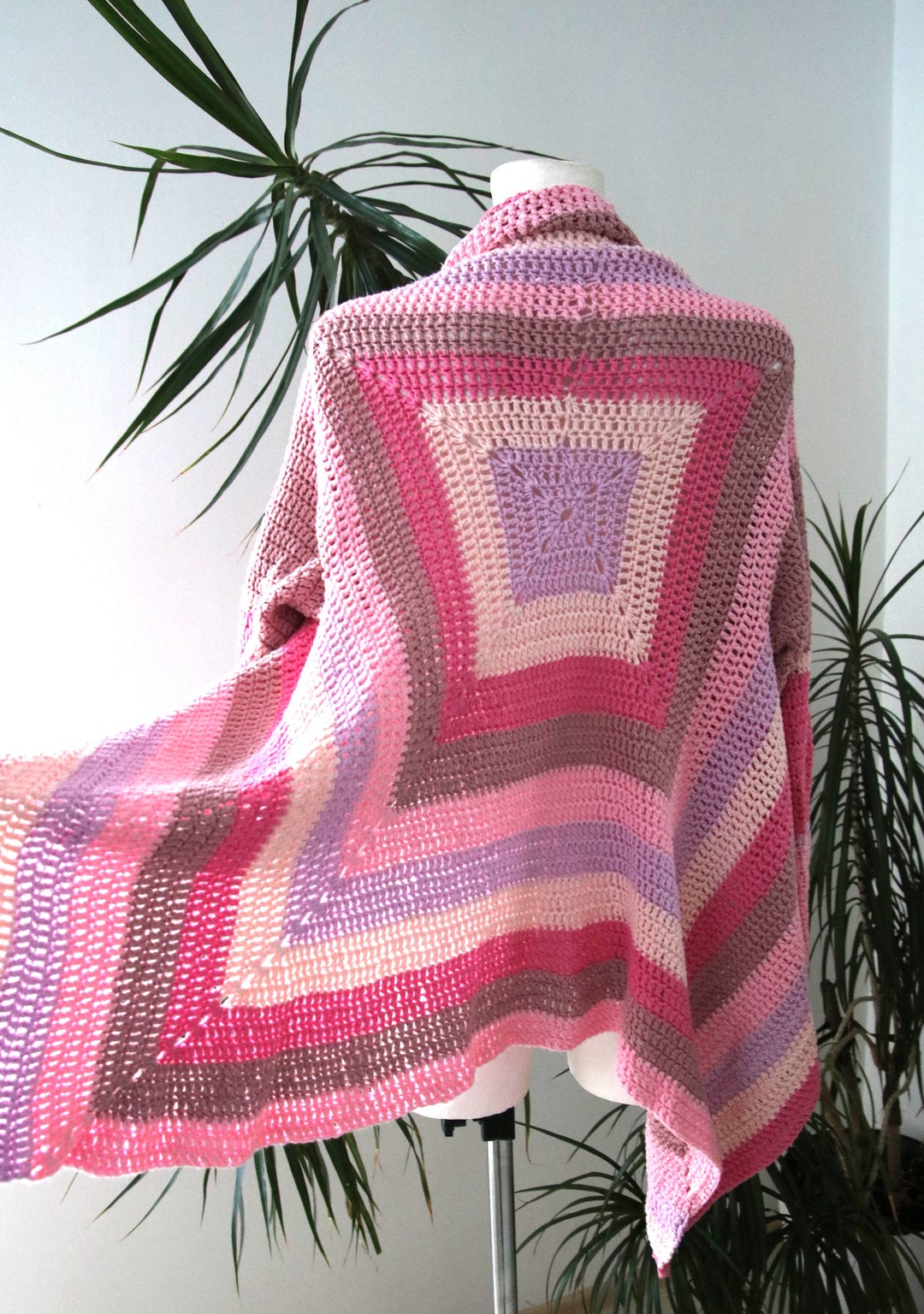 Vintage Cardigan Crochet Women Crochet Cardigan Knit Crochet Etsy