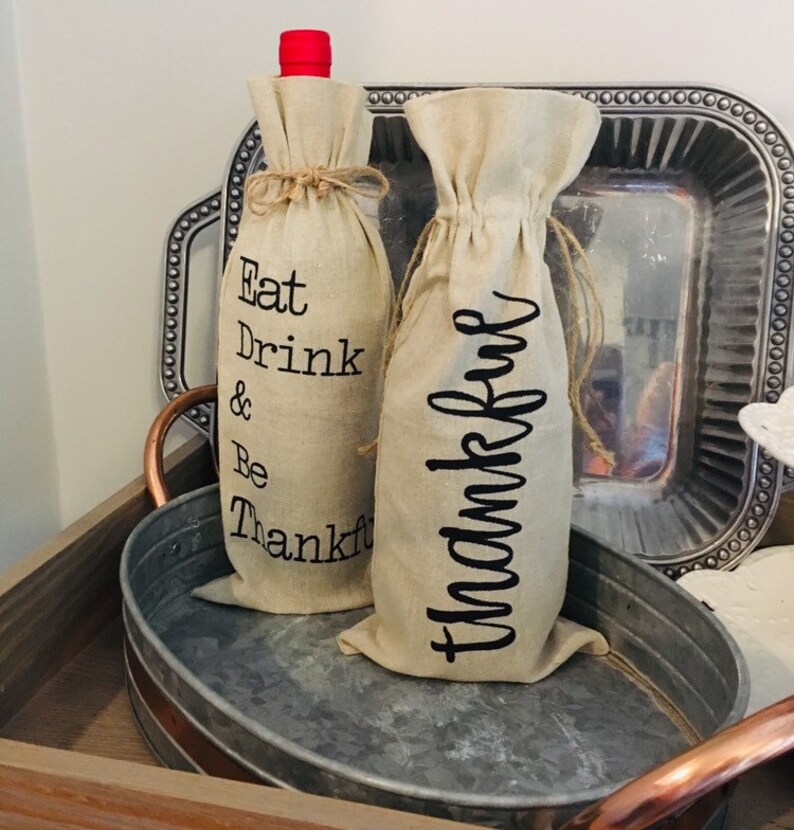 Thankful Wine Tote