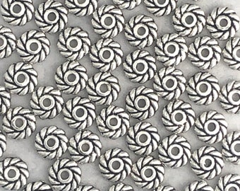 100Pcs Tibetan Silver Spacer beads Flowers Beads Caps Findings 6MM B3081 100Pcs Tibetan Silver Spacer beads Flowers Beads Caps Findings 6MM B3081