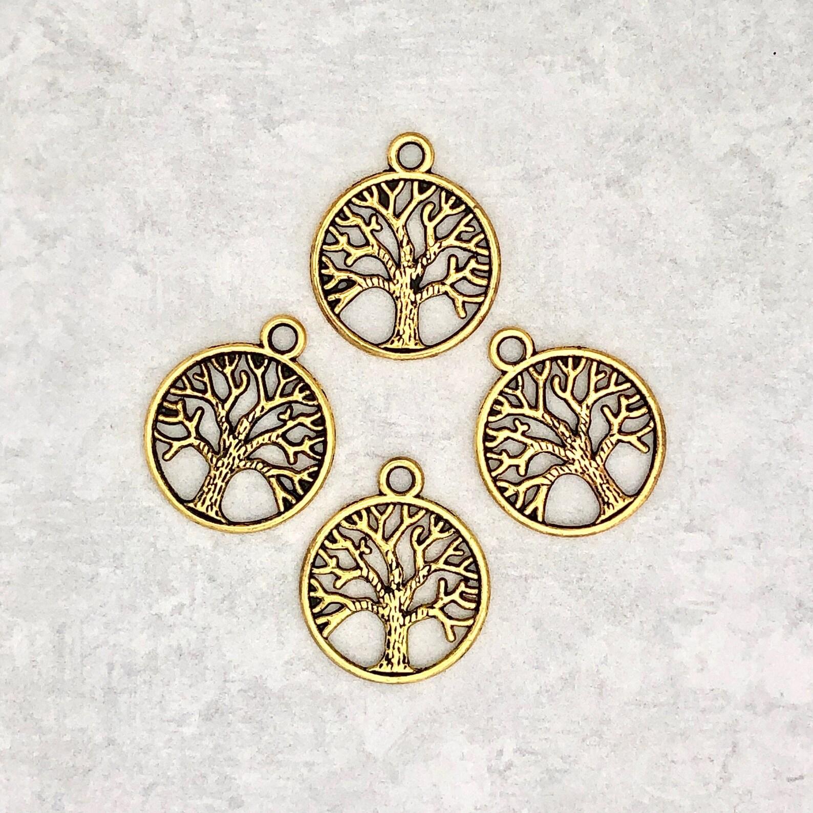 20mm Antique Gold Tree of Life Pendants Tree of Life Pendant Etsy