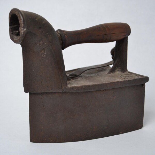 Antique No. 7 Clothes Chimney Charcoal Box Iron