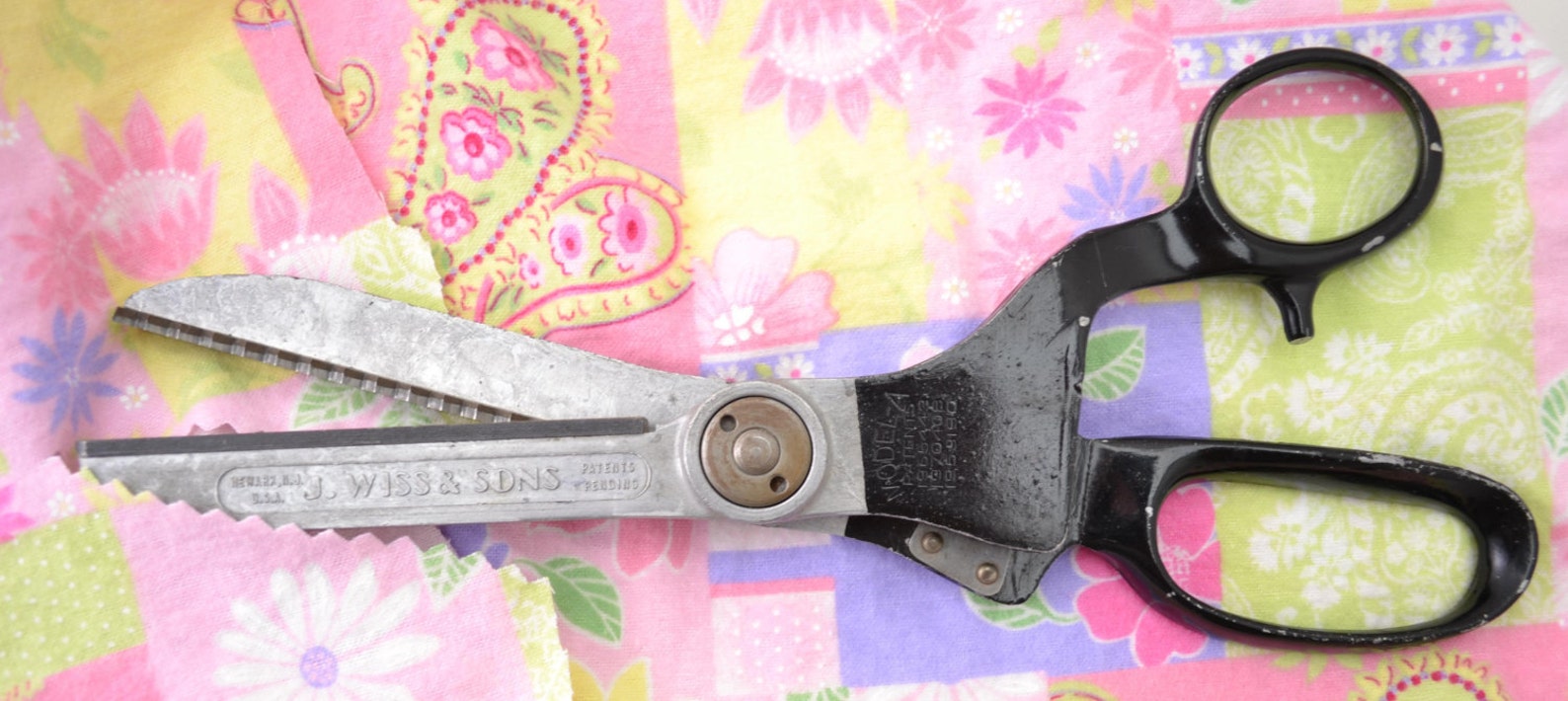 Vintage Pinking Shears Heavy Duty Model A by J. Wiss & Sons Etsy