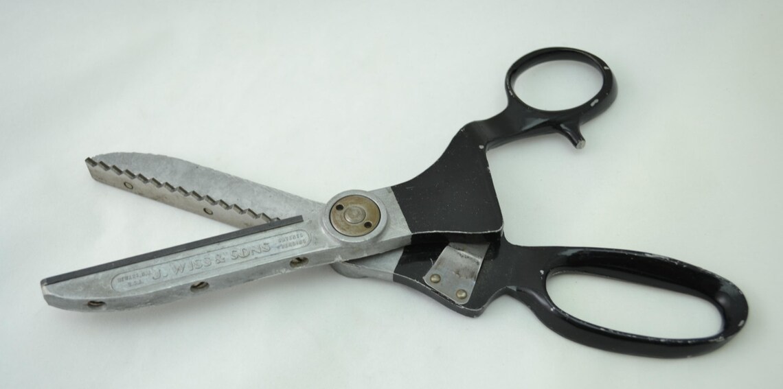 Vintage Pinking Shears Heavy Duty Model A by J. Wiss & Sons Etsy