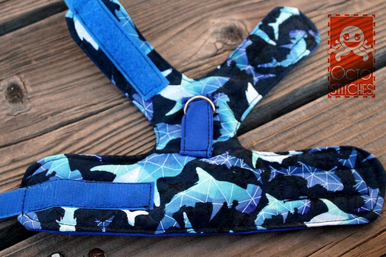 Blue Shark Harness XXXS Ferrets Rat Small Pet Harness MAde to Order