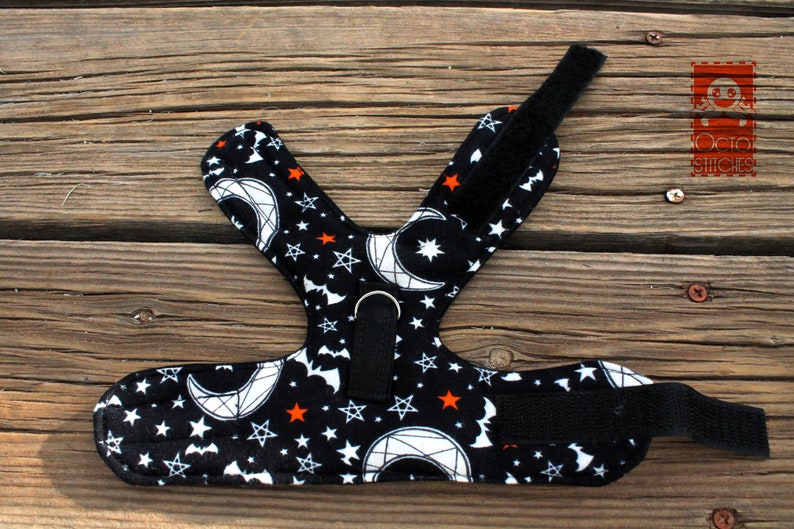Moon and Star Halloween XXXS Ferrets Small Pet Harness Made to Order
