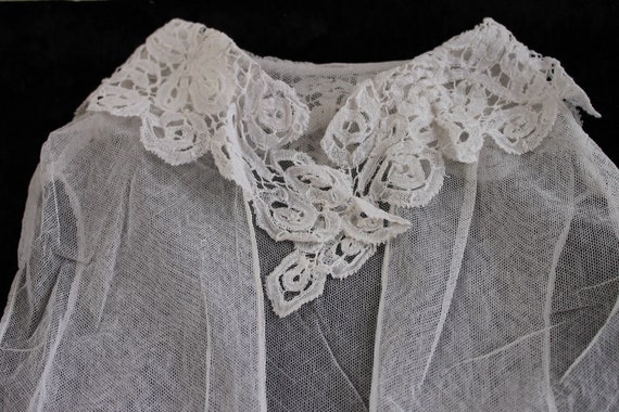 1900/1920s net bodice, antique lace collar, vinta… - image 8