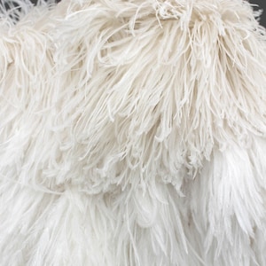 Art Deco ivory colour feather cape, 1920s Great Gadsby evening fashion, antique Ostrich feather cape, vintage wedding brides outfit,