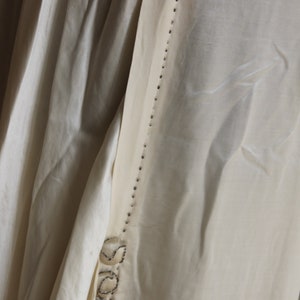 Edwardian Wedding Dress Ivory Silk Satin 3/4 Length With - Etsy