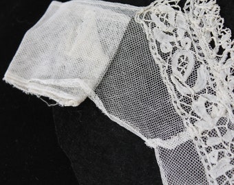 Victorian white lace dress front, antique modesty panel, vintage wedding dress lace restoration or rework, Victorian costume lace panel.