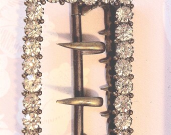 Victorian‎ Buckle w/ Red & Clear Paste Stones Victorian Buckle W/ Red & Clear Paste Stones - Etsy Ireland main image 2