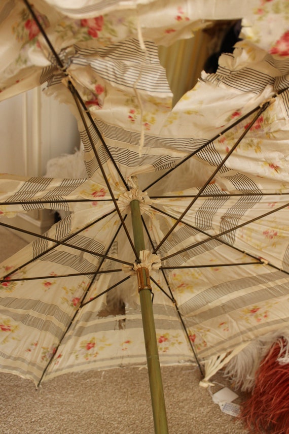 Victorian umbrella frame, Edwardian long parasol,… - image 10