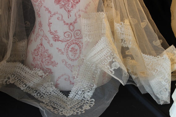 Vintage 1930s Velvet Dot Wedding Veil