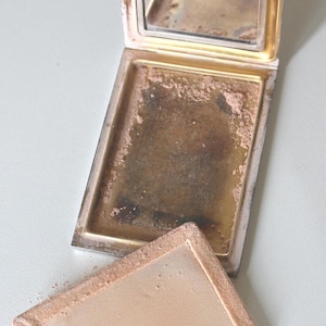 1922 Art Deco silver compact, Deakin and Francis ltd silver rectangular loose powder compact, slim elegant make up case