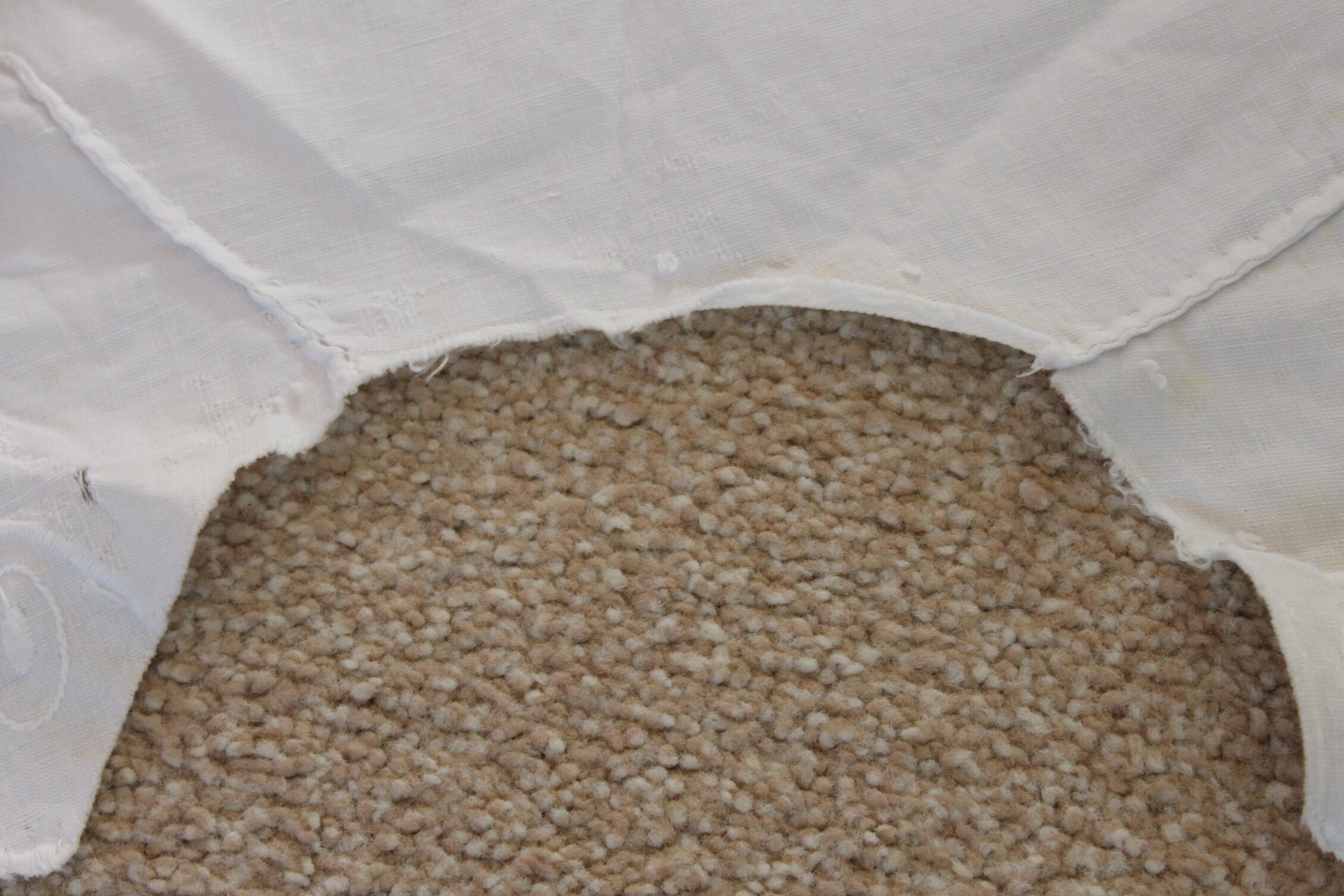 Antiker weißer bestickter kreisförmiger Baumwollkragen | Etsy