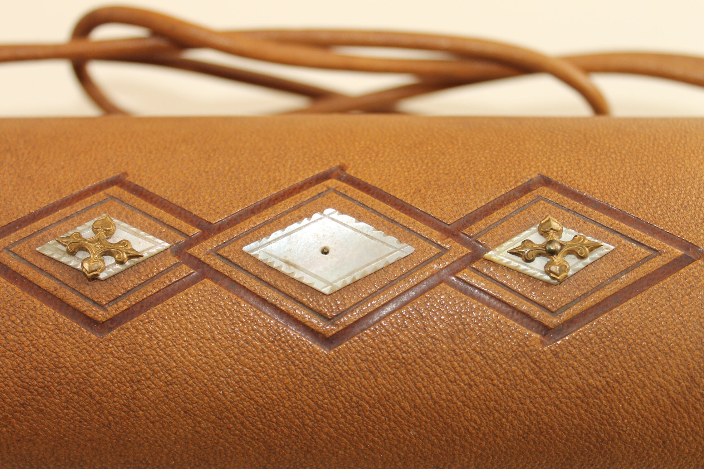 Victorian Leather Sewing Case Tan Leather Sewing Box in the Etsy UK