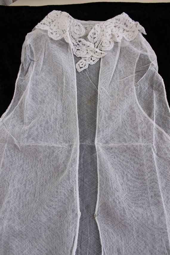 1900/1920s net bodice, antique lace collar, vinta… - image 9