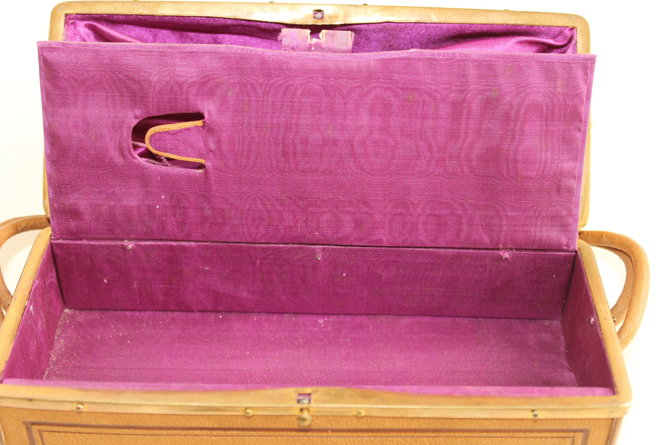 Victorian Leather Sewing Case Tan Leather Sewing Box in the Etsy UK