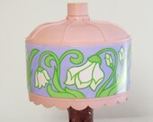 Tiffany lamp AVON Charisma perfume collectible bottle - Art Nouveau style flower decor - French 70s 80s vintage