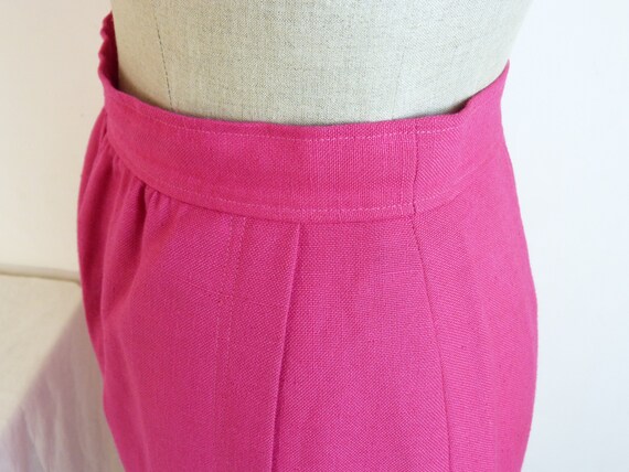 Fuchsia pink PAULINE Paris midi pencil skirt - bi… - image 6