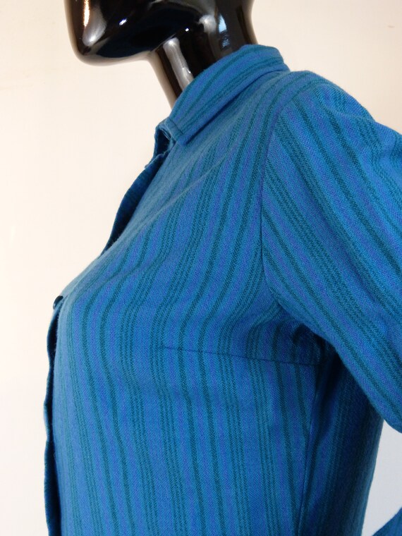 JAEGER London wool shirt dress with matching scar… - image 7