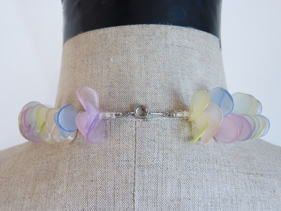 Wavy & flat disks statement choker necklace - pas… - image 6