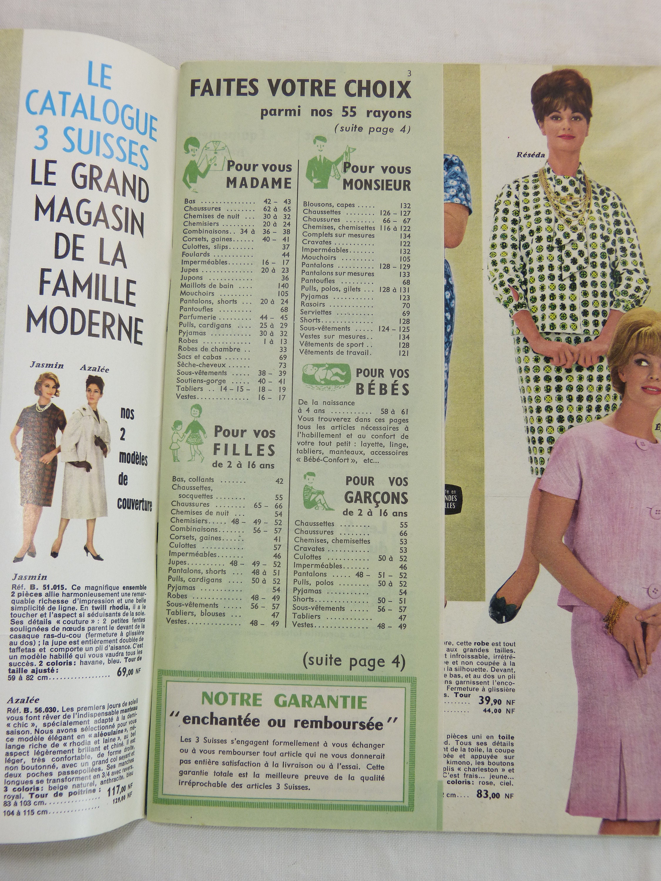 Catalogue De Laine Vintage 3 Suisses Avec Livret Explications - Modèles Tricot Main Et Machine, Occasion