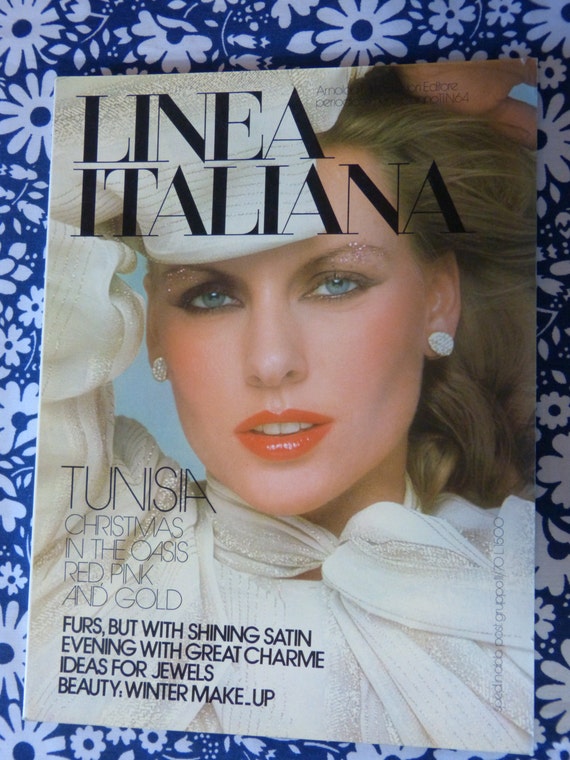 Linea Italiana Frauen Mode Magazin Dezember 1975 Winter Etsy