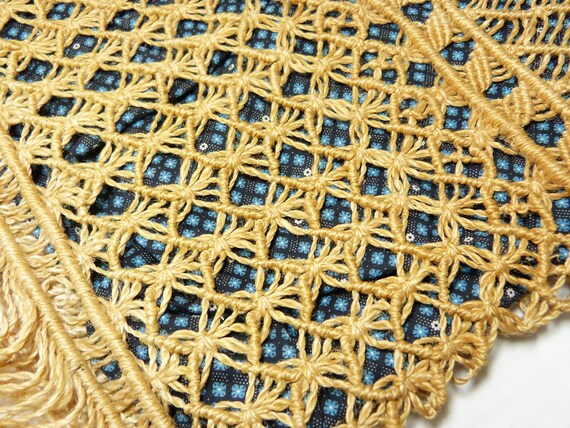 String macrame cross body or shoulder tote bag - … - image 8