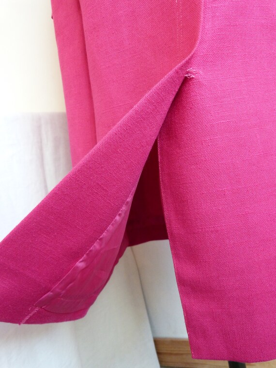 Fuchsia pink PAULINE Paris midi pencil skirt - bi… - image 10