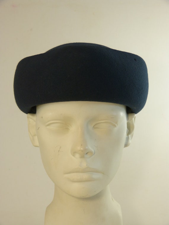 Navy Blue Wool Felt LINE DAVRIL Paris 