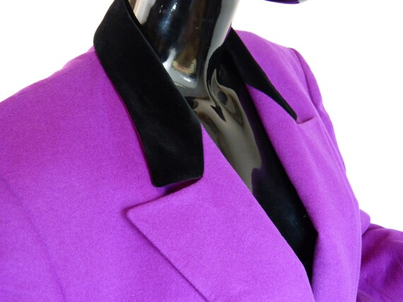 Magenta pink wool LOUIS FERAUD fall/winter suit s… - image 3