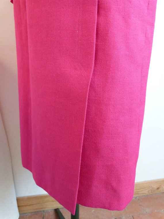 Fuchsia pink PAULINE Paris midi pencil skirt - bi… - image 9