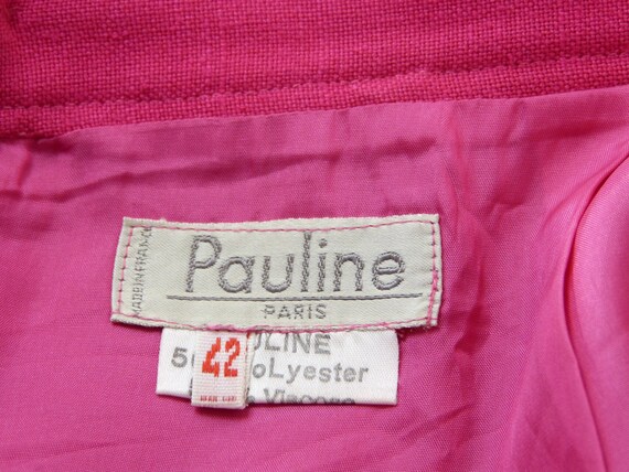 Fuchsia pink PAULINE Paris midi pencil skirt - bi… - image 8