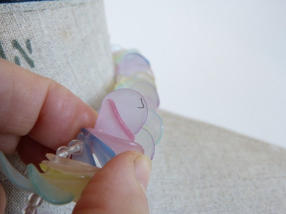 Wavy & flat disks statement choker necklace - pas… - image 8