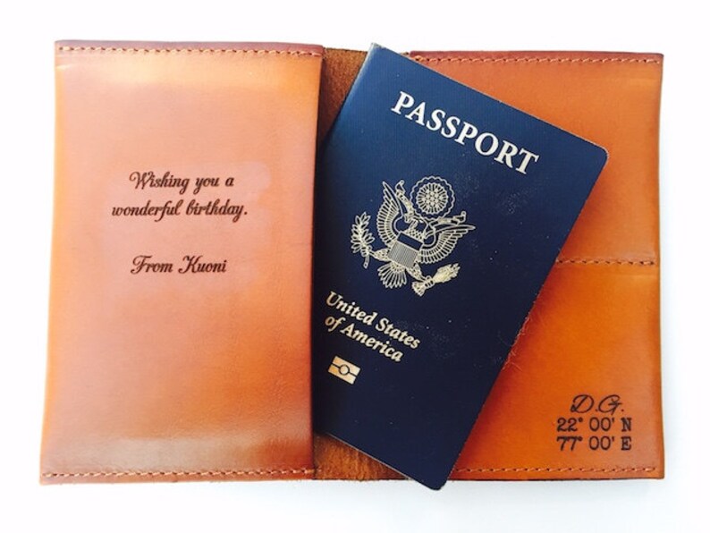 Leather Passport Cover Best Friend Birthday Gift Leather Etsy