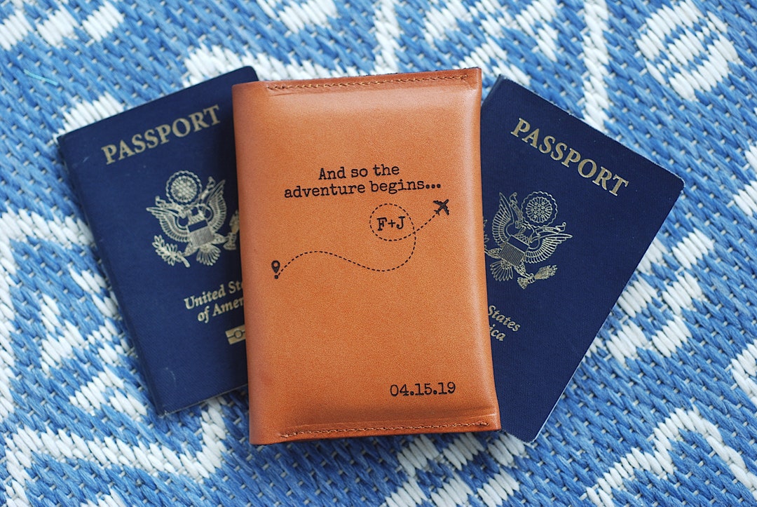New Map Couple Passport Cover Letter Women Men Travel Wedding Passport  Cover Holder Travel Case CH43