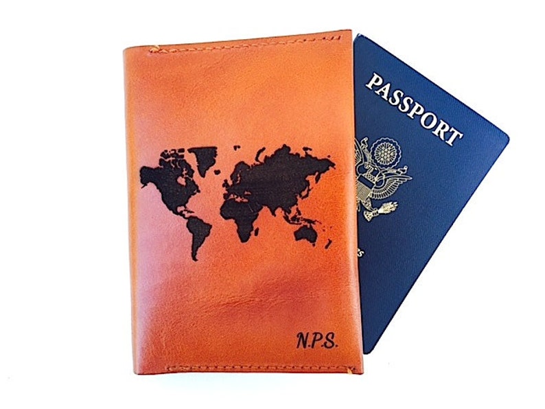Monogrammed Passport Cover Best Friend Wedding Gift New Etsy