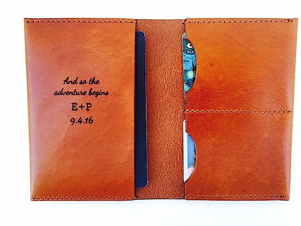 Monogrammed Passport Cover Best Friend Wedding Gift New Etsy