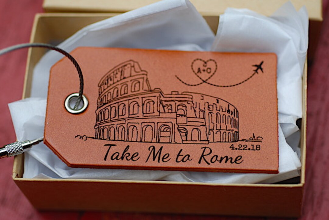 Take Me to Rome Baggage Tag, Luggage Tag, Italy, Travel Gift, Honeymoon