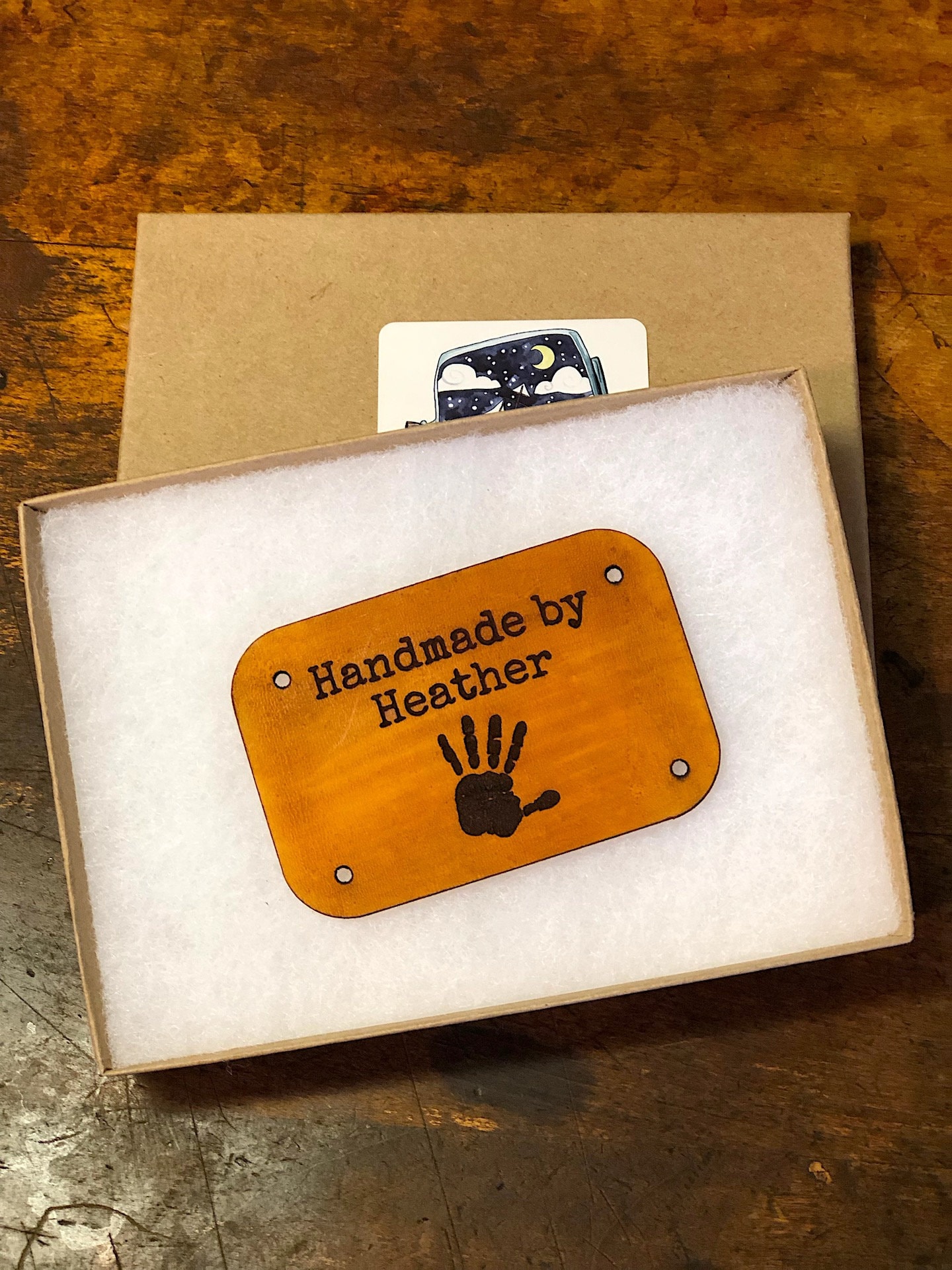 Baby Blanket Tag From Auntie Sewing Tags Leather Garment Etsy