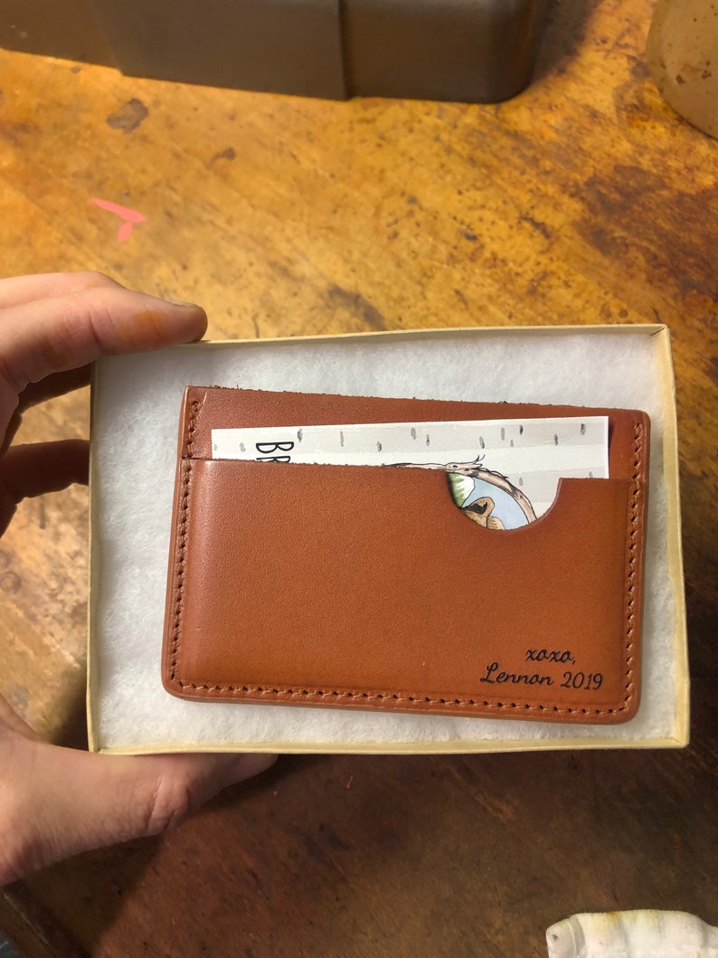 Personalized Mens Wallet Wallet With Quote Slim wallet Etsy